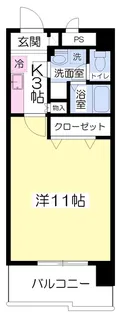グリーンハイツ柳井町【202号室】の間取り