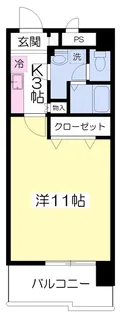グリーンハイツ柳井町【602号室】の間取り
