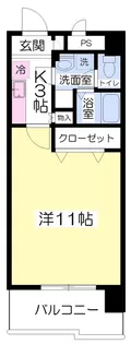 グリーンハイツ柳井町【1102号室】の間取り