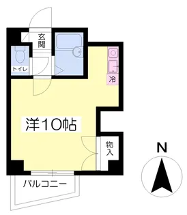 αNEXT南江戸【206号室】の間取り