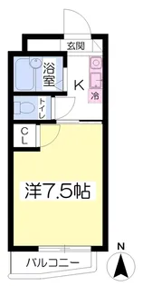 αNEXT南江戸【305号室】の間取り