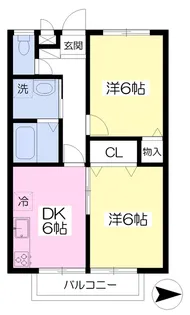 ディセールひまわり【102号室】の間取り