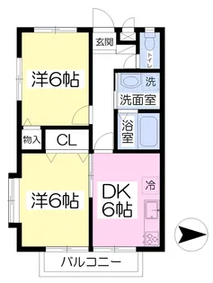 ディセールひまわり【301号室】の間取り
