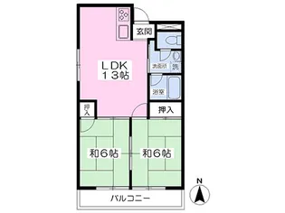 オックスフォードサーカス河原町【307号室】の間取り