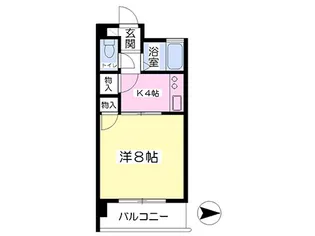 てらかわビル【401号室】の間取り