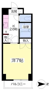 Luft小坂【407号室】の間取り