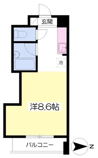 Luft小坂【408号室】の間取り