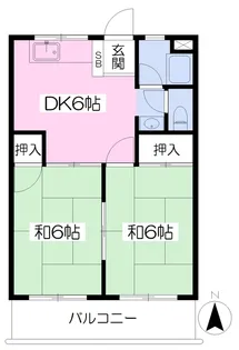 エムワイ小坂【504号室】の間取り