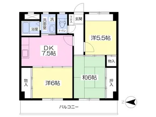 ビッグ第一ハイツ【505号室】の間取り