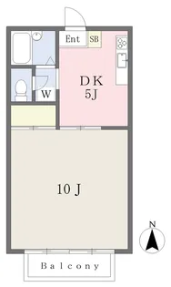 リディア門屋【101号室】の間取り