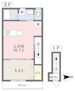 minsanto【205号室】の間取り