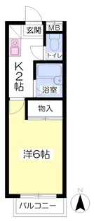 とまとⅡ【102号室】の間取り