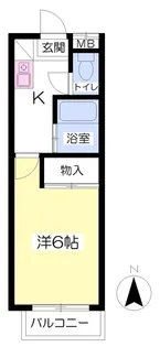 とまとⅡ【205号室】の間取り