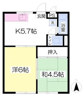 メロディセブン【103号室】の間取り