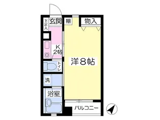 ルネス門屋【202号室】の間取り