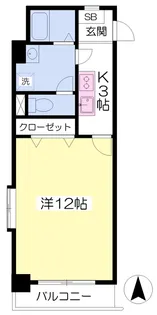 フォルテ小坂【301号室】の間取り