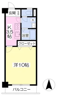 フォルテ小坂【308号室】の間取り