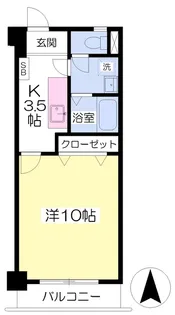 フォルテ小坂【403号室】の間取り