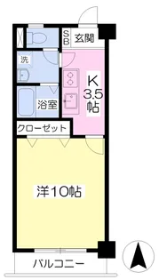 フォルテ小坂【1205号室】の間取り