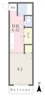 ハイムナカノ【201号室】の間取り