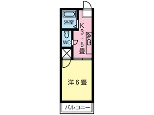 ハイムナカノ【303号室】の間取り