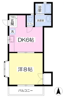 コーポ佐々木【101号室】の間取り