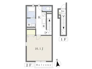グレンディール【201号室】の間取り