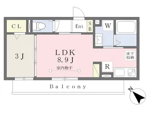 マリアージュおおたかの森【105号室】の間取り