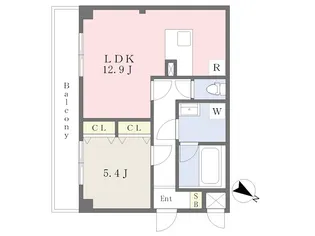 ル・ミディ【408号室】の間取り