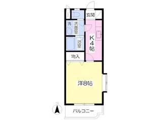 ジュネスミトモ【101号室】の間取り