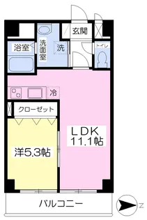 Abitare Oct【602号室】の間取り