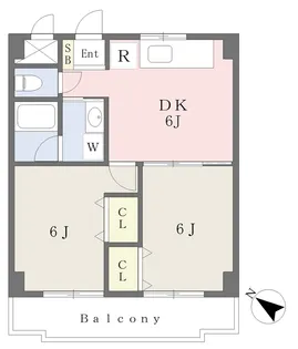 ForestaE【302号室】の間取り