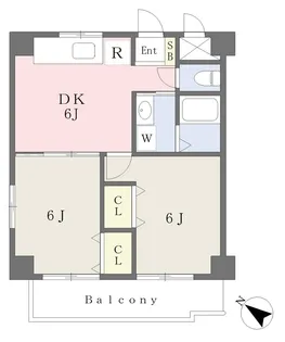 ForestaE【601号室】の間取り