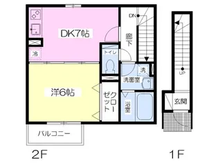 エスペランサ【202号室】の間取り