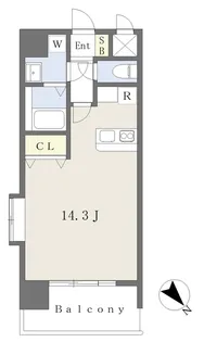 シルキーヴェール小坂【601号室】の間取り