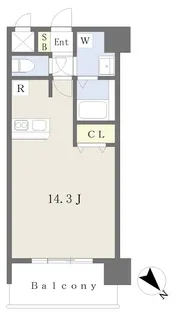 シルキーヴェール小坂【1002号室】の間取り