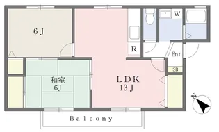 ファミール三好Ⅱ【201号室】の間取り