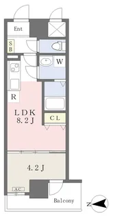 MAYFAIR HONMACHI PREMIUM【906号室】の間取り