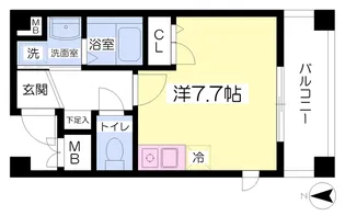 グレース東山【202号室】の間取り
