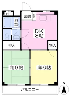 空港サヤハイツ【201号室】の間取り