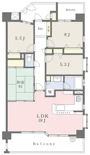 藤和シティホームズ赤池【1103号室】の間取り