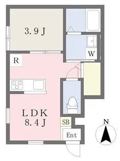 BELGRAVIA CAYENNE PREMIUM【105号室】の間取り