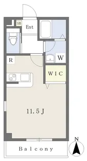 フォブール湊町【304号室】の間取り
