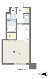 Mayfair pisces square【302号室】の間取り