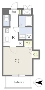 Mayfair pisces square【503号室】の間取り
