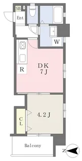 Mayfair pisces square【505号室】の間取り