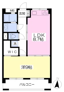 コーポ藤平【303号室】の間取り