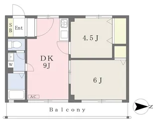アイリッシュコート山越【103号室】の間取り