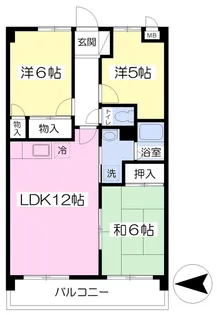 メゾンフォンテーヌ【103号室】の間取り