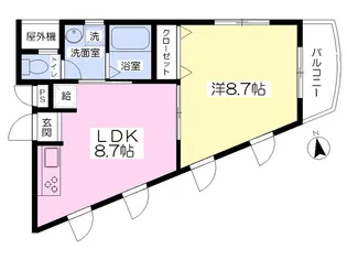 PAPHIO【402号室】の間取り